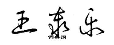 曾庆福王秦乐草书个性签名怎么写