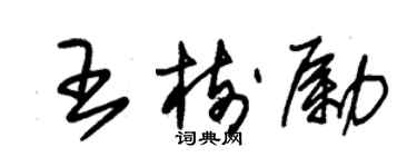朱锡荣王树励草书个性签名怎么写