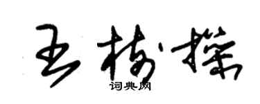 朱锡荣王树操草书个性签名怎么写