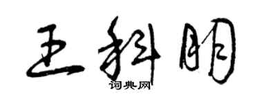 曾庆福王科朋草书个性签名怎么写