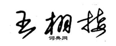朱锡荣王栩接草书个性签名怎么写
