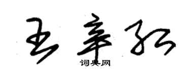 朱锡荣王辛红草书个性签名怎么写