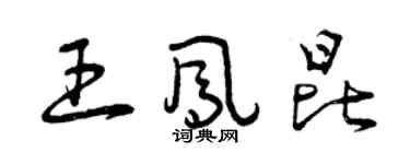 曾庆福王凤昆草书个性签名怎么写