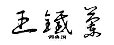 曾庆福王铁兰草书个性签名怎么写