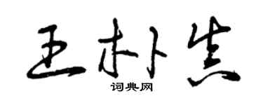 曾庆福王朴真草书个性签名怎么写