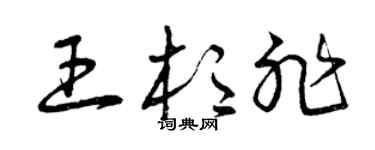 曾庆福王杉非草书个性签名怎么写