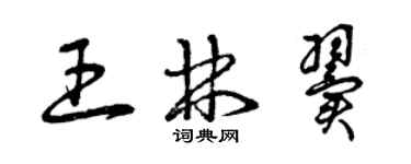 曾庆福王林翼草书个性签名怎么写
