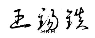 曾庆福王锡镇草书个性签名怎么写