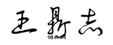 曾庆福王鼎志草书个性签名怎么写