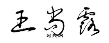 曾庆福王尚露草书个性签名怎么写