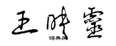 曾庆福王映灵草书个性签名怎么写