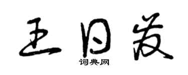 曾庆福王日发草书个性签名怎么写