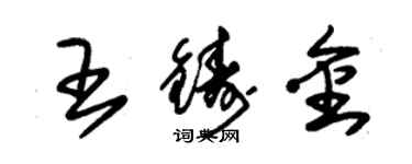 朱锡荣王铸金草书个性签名怎么写