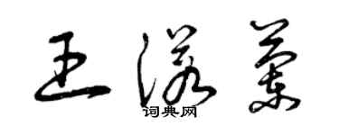 曾庆福王诺兰草书个性签名怎么写