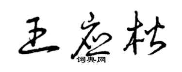 曾庆福王应楷草书个性签名怎么写