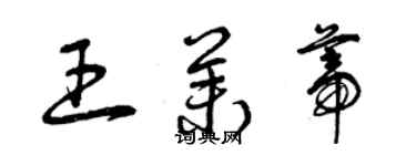 曾庆福王茉蒂草书个性签名怎么写