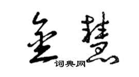 曾庆福金慧草书个性签名怎么写