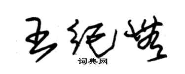 朱锡荣王纪无草书个性签名怎么写
