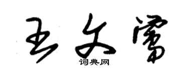 朱锡荣王文莺草书个性签名怎么写