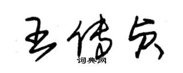朱锡荣王传贞草书个性签名怎么写