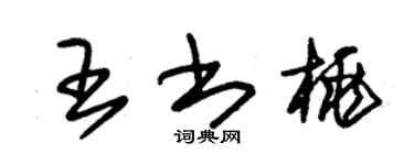 朱锡荣王书桃草书个性签名怎么写