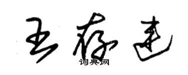 朱锡荣王存连草书个性签名怎么写