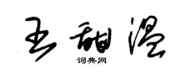 朱锡荣王甜温草书个性签名怎么写