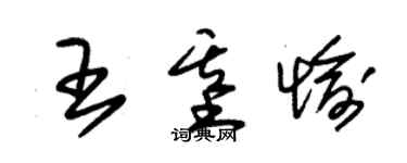 朱锡荣王基愉草书个性签名怎么写