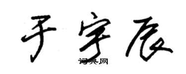 朱锡荣于宇辰草书个性签名怎么写