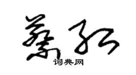 朱锡荣蔡红草书个性签名怎么写
