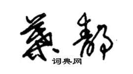 朱锡荣叶静草书个性签名怎么写
