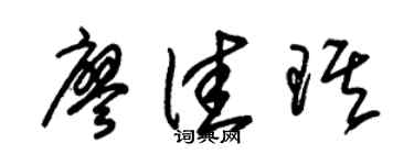 朱锡荣廖佳琪草书个性签名怎么写