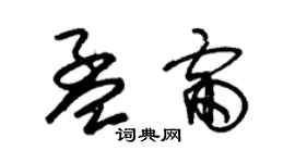 朱锡荣孟雷草书个性签名怎么写