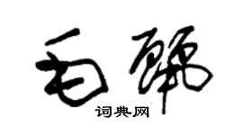 朱锡荣毛丽草书个性签名怎么写
