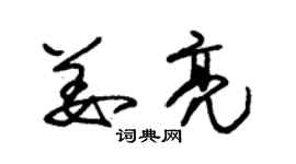 朱锡荣姜亮草书个性签名怎么写