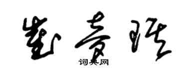 朱锡荣崔梦琪草书个性签名怎么写