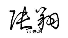 曾庆福张翔草书个性签名怎么写