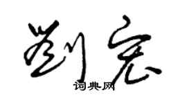 曾庆福刘宏草书个性签名怎么写