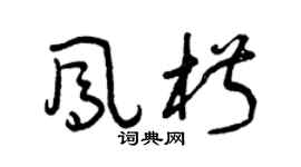 曾庆福凤椒草书个性签名怎么写
