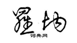 曾庆福罗均草书个性签名怎么写