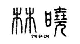 曾庆福林晓篆书个性签名怎么写