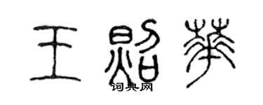 陈声远王照华篆书个性签名怎么写