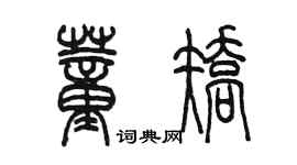 陈墨董矫篆书个性签名怎么写