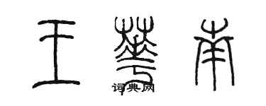 陈墨王华南篆书个性签名怎么写