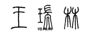 陈墨王瑞林篆书个性签名怎么写