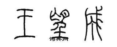 陈墨王望成篆书个性签名怎么写