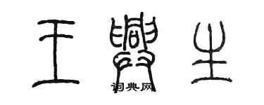陈墨王兴生篆书个性签名怎么写