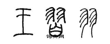 陈墨王习羽篆书个性签名怎么写