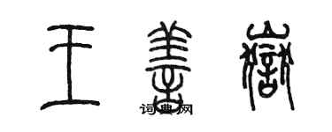 陈墨王善岳篆书个性签名怎么写