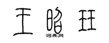 陈墨王昭珏篆书个性签名怎么写